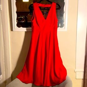 Red cocktail dress